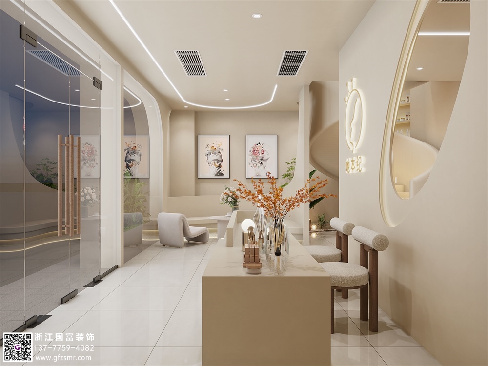 宅寂風(fēng)美容院裝修設計要點(diǎn)介紹？